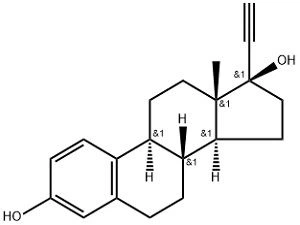 Ethynyl estradiol structure diagram